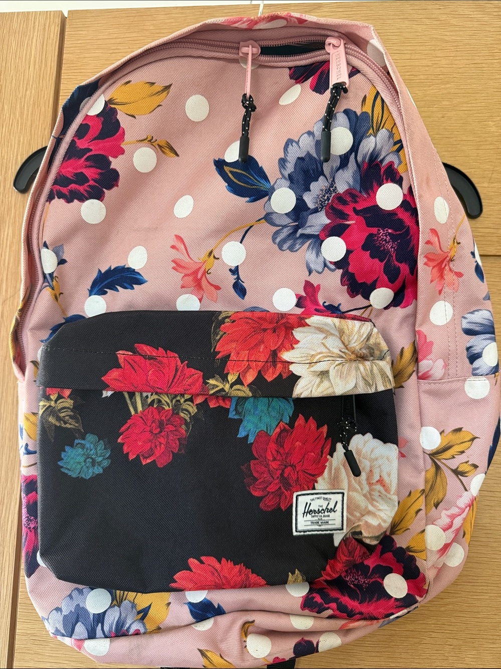 Herschel Supply Company Women's Pink Floral Polka-Dot Backpack
